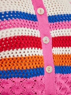 MyMo Damen Strickjacke in mehrfarbig