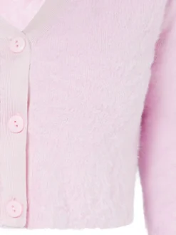 MyMo Damen Strickjacke in pink