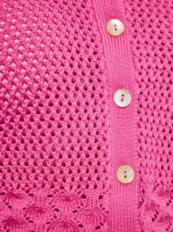 MyMo Damen Strickjacke in pink