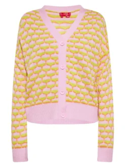 MyMo Damen Strickjacke in pink