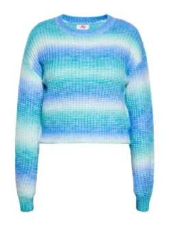 MyMo Damen Strickpullover in mehrfarbig