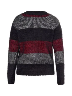 MyMo Damen Strickpullover in mehrfarbig