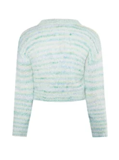 MyMo Damen Strickpullover in grün - Ausschnitt: Rundhals