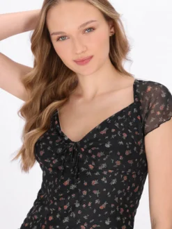 MyMo Damen T-Shirt in schwarz
