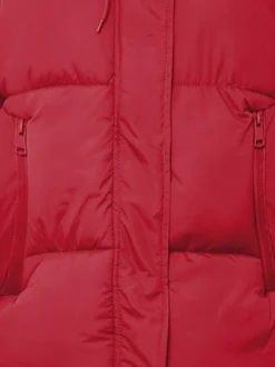 MyMo Damen Wattierte Steppjacke in rot
