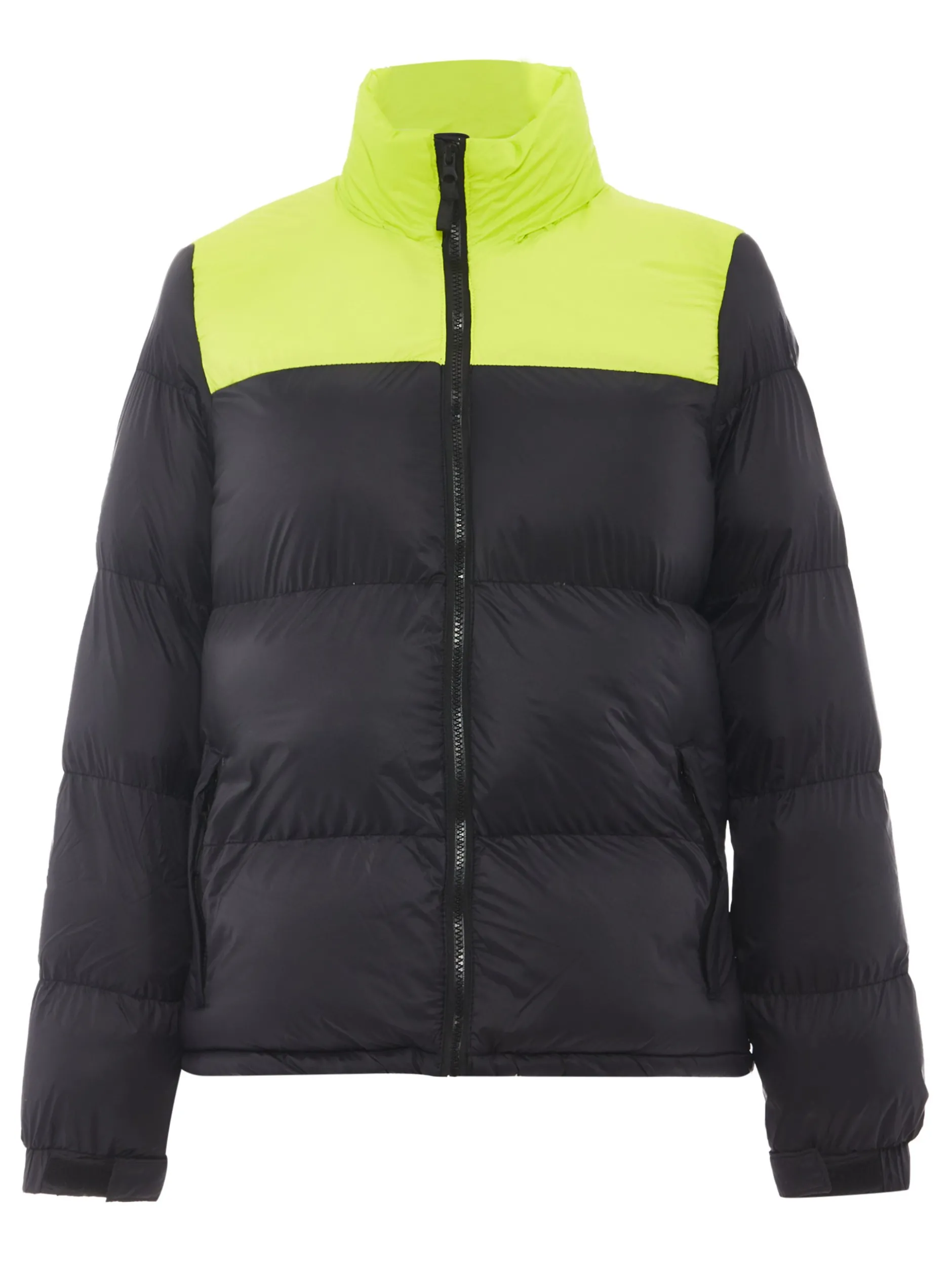 MyMo Damen Wattierte Steppjacke in schwarz