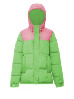 MyMo Damen Wattierte Steppjacke in grün
