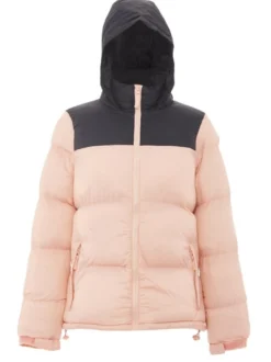 MyMo Damen Wattierte Steppjacke in schwarz
