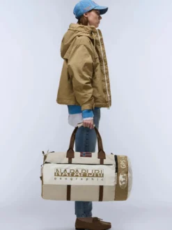 Napapijri Herren Duffle-Bag - H-EQUATOR DUF in camel weiß