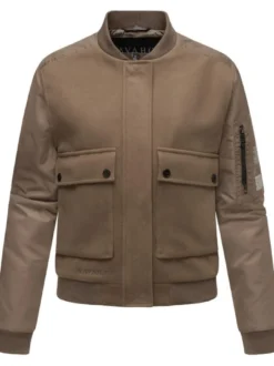 Navahoo Damen Bomberjacke - Willstehaben 14 in braun
