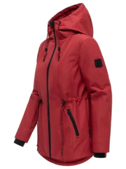 Navahoo Damen Outdoorjacke - Blumentanz 14 in rot