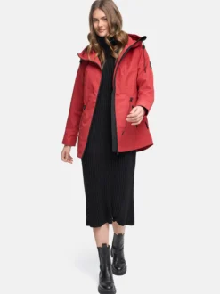 Navahoo Damen Outdoorjacke - Blumentanz 14 in rot