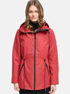 Navahoo Damen Outdoorjacke - Blumentanz 14 in rot