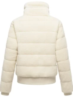 Navahoo Damen Plüschjacke - Schneepuder 14 in weiß