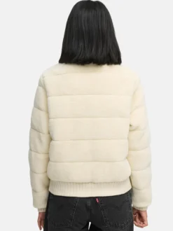Navahoo Damen Plüschjacke - Schneepuder 14 in weiß