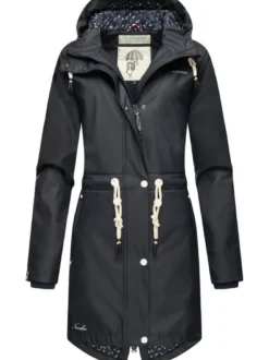 Navahoo Damen Regenjacke - Flower of Ocean in marine