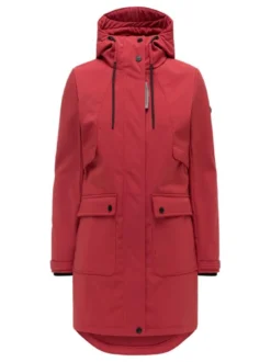 Navahoo Damen Softshellmantel - Morgennebel 14 in rot