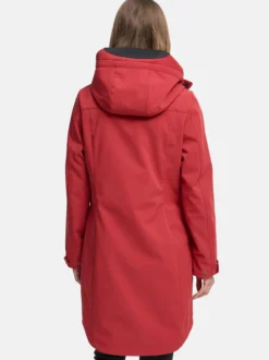 Navahoo Damen Softshellmantel - Morgennebel 14 in rot