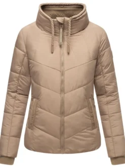 Navahoo Damen Steppjacke - Liebesfee 14 in taupe