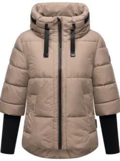 Navahoo Damen Steppjacke - Lotusherz XIV in taupe