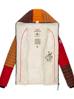 Navahoo Damen Steppjacke - Multikulti in braun
