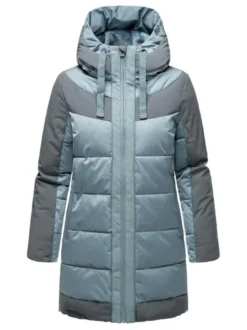 Navahoo Damen Steppjacke - Samtkätzchen in blau