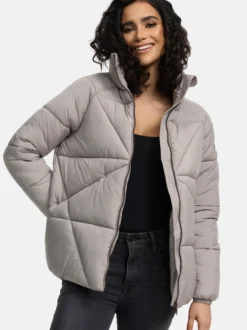 Navahoo Damen Steppjacke - Schokolinaa 14 in grau