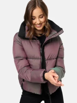 Navahoo Damen Steppjacke - Sternschnüppchen in aubergine