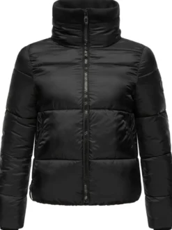 Navahoo Damen Steppjacke - Sternschnüppchen in schwarz