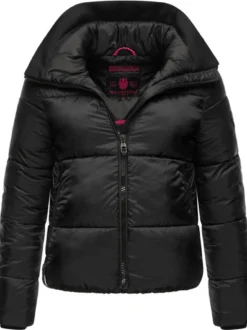 Navahoo Damen Steppjacke - Sternschnüppchen in schwarz