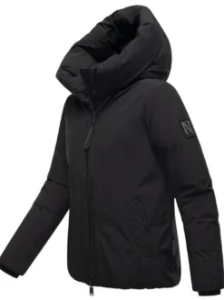 Navahoo Damen Winterjacke - Blütenlicht 14 in schwarz
