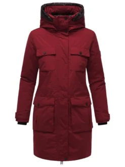 Navahoo Damen Winterjacke - Eissturm 14 in bordeaux