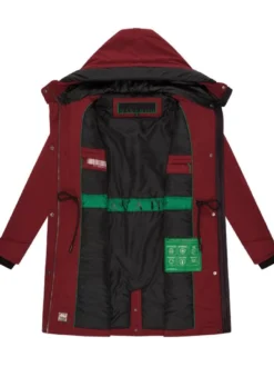 Navahoo Damen Winterjacke - Eissturm 14 in bordeaux