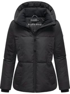 Navahoo Damen Winterjacke - Flüsterfee 14 in schwarz