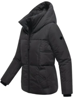 Navahoo Damen Winterjacke - Flüsterfee 14 in schwarz