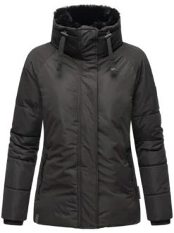 Navahoo Damen Winterjacke - Frostii XIV in schwarz