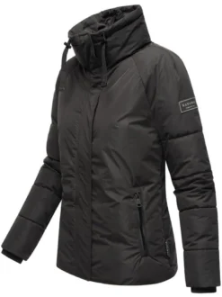 Navahoo Damen Winterjacke - Frostii XIV in schwarz