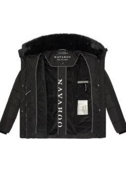 Navahoo Damen Winterjacke - Frostii XIV in schwarz