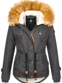 Navahoo Damen Winterjacke - Pearl in anthrazit