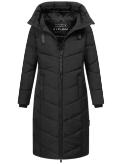 Navahoo Damen Winterjacke - Schmatzibär in schwarz