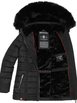 Navahoo Damen Winterjacke - Umay Pri in schwarz