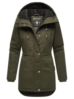 Navahoo Damen Winterjacke - Winterfunke in oliv