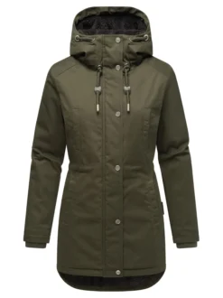 Navahoo Damen Winterjacke - Winterfunke in oliv