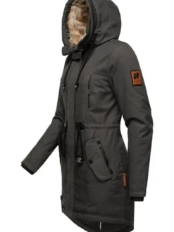 Navahoo Damen Wintermantel - Bombii in anthrazit