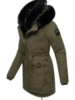 Navahoo Damen Wintermantel - Sweety Deluxe in oliv