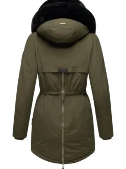 Navahoo Damen Wintermantel - Sweety Deluxe in oliv
