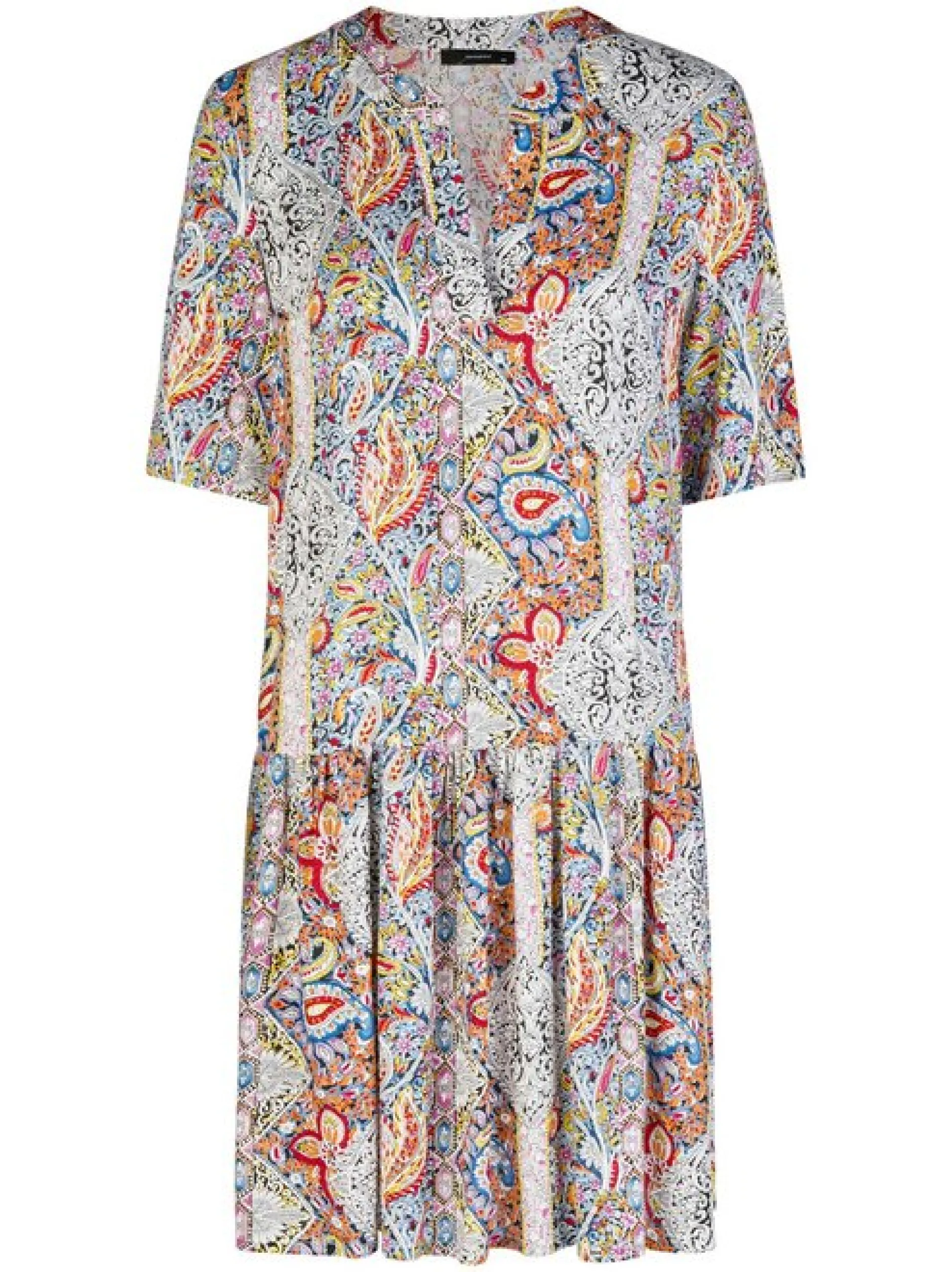 Navigazione Damen Kleid in mehrfarbig - Länge: knielang