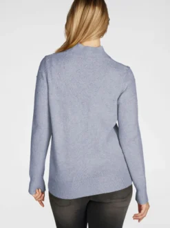 Navigazione Damen Strickpullover in hellblau