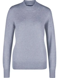 Navigazione Damen Strickpullover in hellblau