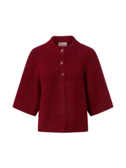 Neo Noir Damen Strickjacke - Benuta Fluffy in bordeaux